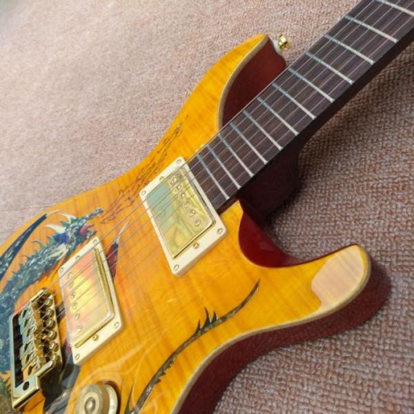 Custom Shop PRS Dragon Yellow Tiger Maple Top Electric Guitar #5 image