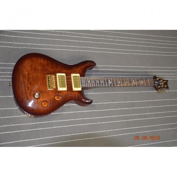 Custom Shop PRS Brown Flame Maple Top 24 Frets Electric Guitar #1 image