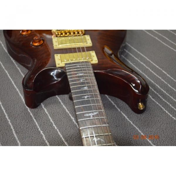 Custom Shop PRS Brown Flame Maple Top 24 Frets Electric Guitar #3 image