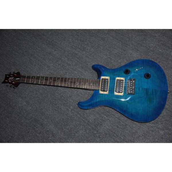 Custom Shop PRS Blue Tiger Maple Top 6 String Electric Guitar #1 image