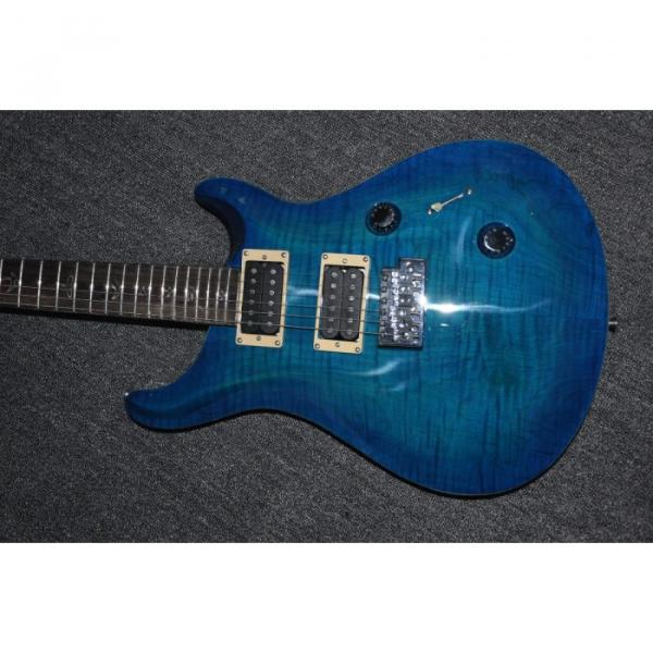 Custom Shop PRS Blue Tiger Maple Top 6 String Electric Guitar #2 image