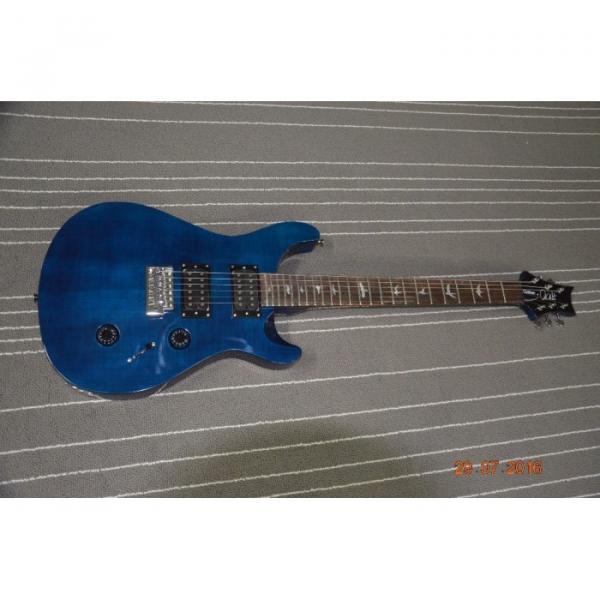 Custom Shop PRS Blue Flame Maple Top 24 Frets Electric Guitar #1 image