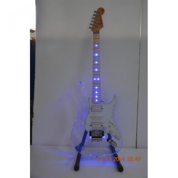 Custom Shop Plexiglass Blue Led Acrylic Stratocaster Electric Guitar #1 image