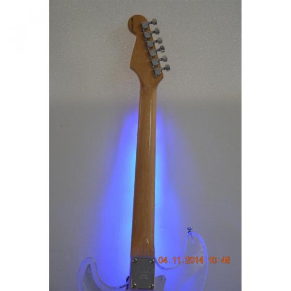 Custom Shop Plexiglass Blue Led Acrylic Stratocaster Electric Guitar #2 image