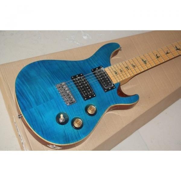 Custom Shop PRS 7 String Blue Flame Maple Top Electric Guitar #1 image
