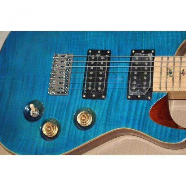 Custom Shop PRS 7 String Blue Flame Maple Top Electric Guitar #4 image