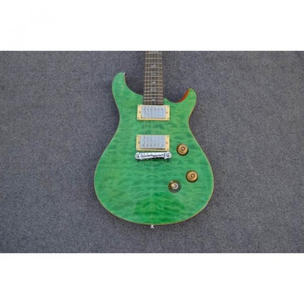 Custom Shop PRS 24 Quilted Maple Top Emerald Green Electric Guitar #1 image