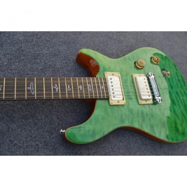 Custom Shop PRS 24 Quilted Maple Top Emerald Green Electric Guitar #2 image