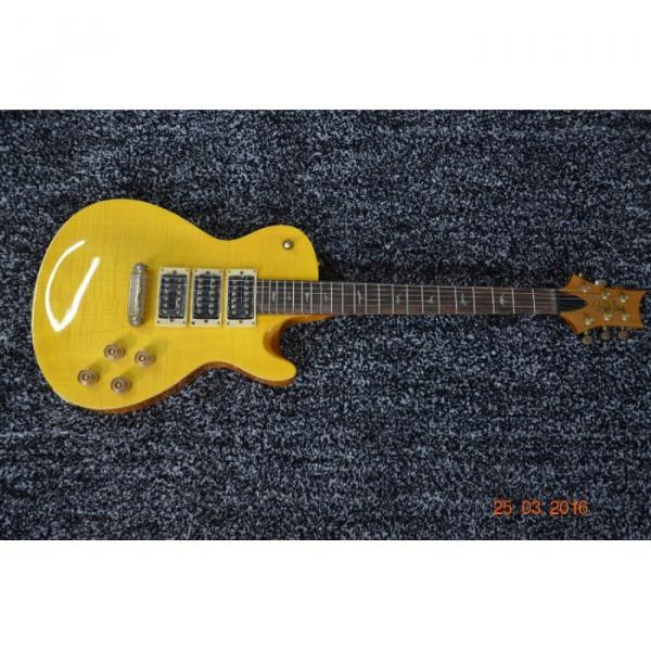 Custom Shop Paul Reed Smith Yellow Santana Flame Maple Top Electric Guitar #1 image