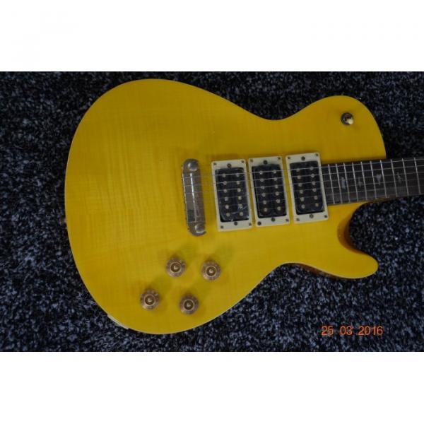 Custom Shop Paul Reed Smith Yellow Santana Flame Maple Top Electric Guitar #3 image