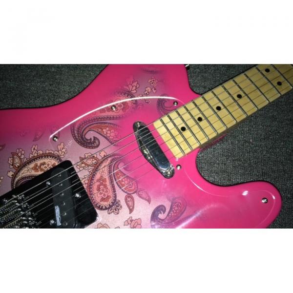 Custom Shop Pink 1969 Reissue Paisley Telecaster Electric Guitar Floral #5 image