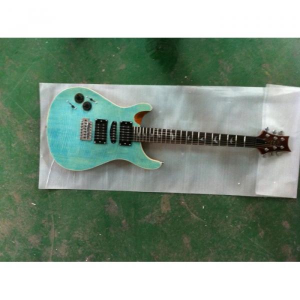 Custom Shop Paul Reed Smith Blue Tiger Electric Guitar #2 image