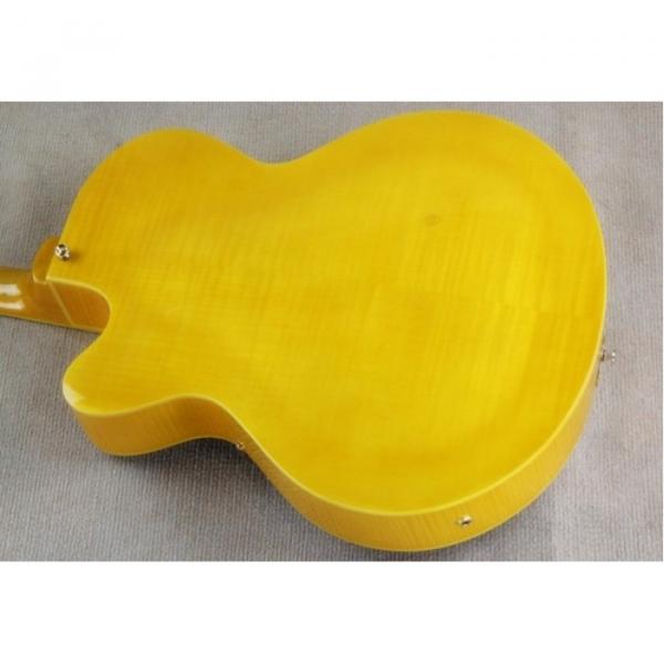 Custom Shop P90 L5 Transparent Yellow Paint Electric Guitar Spring vibrato #3 image