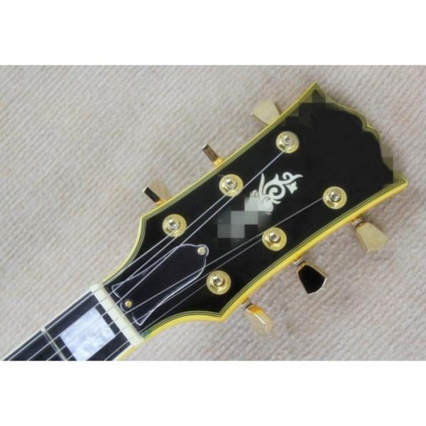 Custom Shop P90 L5 Transparent Yellow Paint Electric Guitar Spring vibrato #4 image