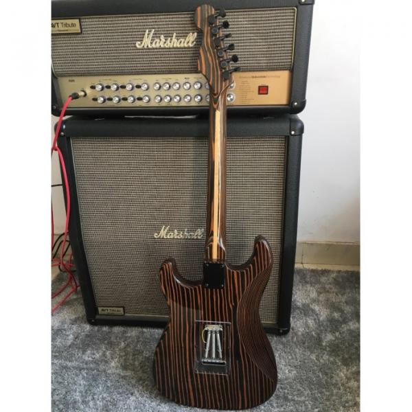 Custom Shop Orford Cedar Stratocaster Zebra Body and Neck Electric Guitar #5 image