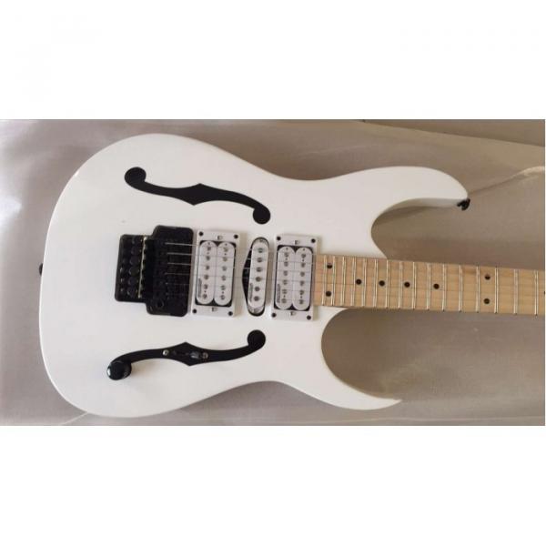 Custom Shop Paul Gilbert Ibanez Jem 7 White Electric Guitar #1 image