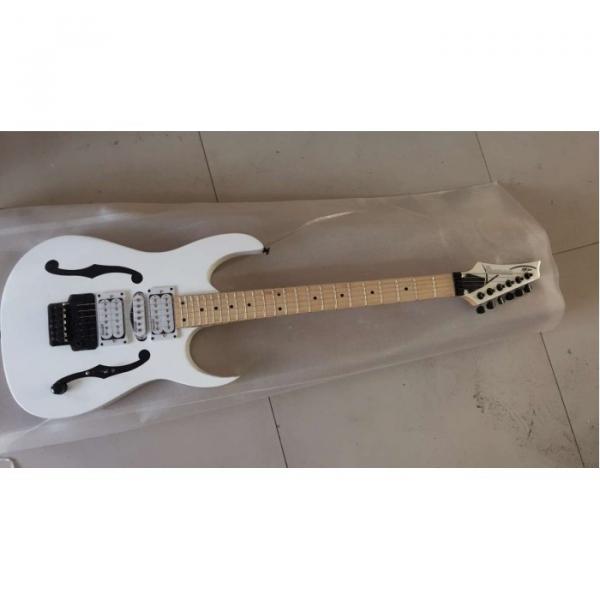 Custom Shop Paul Gilbert Ibanez Jem 7 White Electric Guitar #4 image