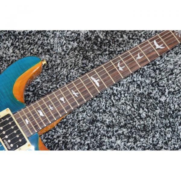 Custom Shop Ocean Blue Paul Reed Smith Electric Guitar Custom Inlay Mother of Pearl #4 image