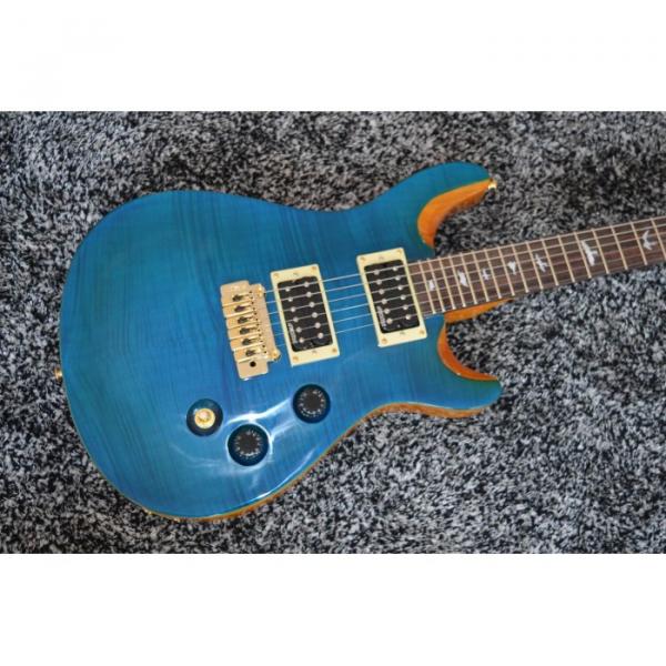 Custom Shop Ocean Blue Paul Reed Smith Electric Guitar Custom Inlay Mother of Pearl #5 image