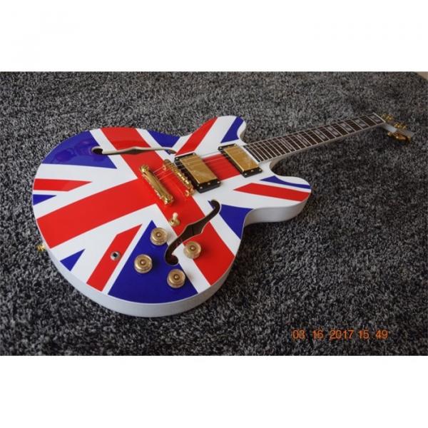 Custom Shop Noel Gallagher British Flag 6 String Electric Guitar #1 image
