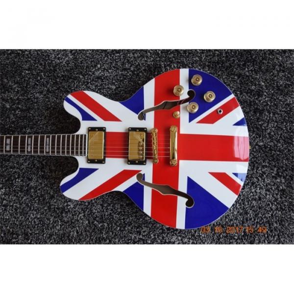 Custom Shop Noel Gallagher British Flag 6 String Electric Guitar #5 image