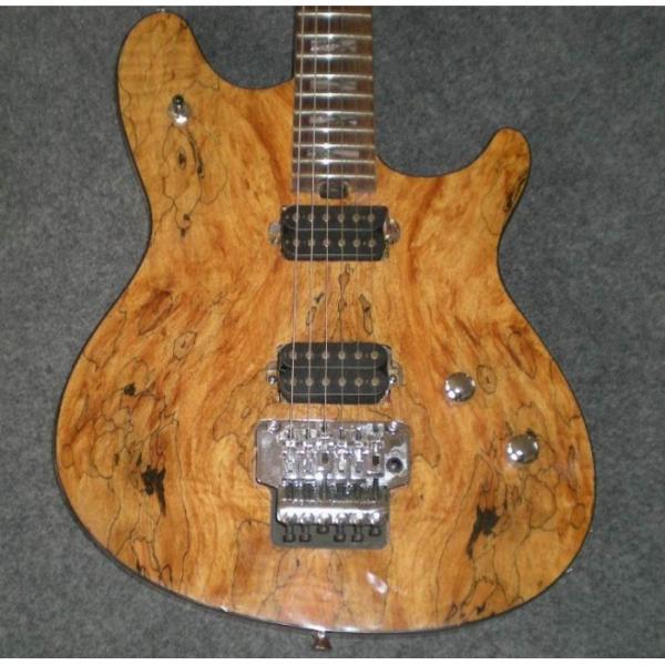 Custom Shop Natural Wood Floyd Rose Vibrato Electric Guitar #1 image