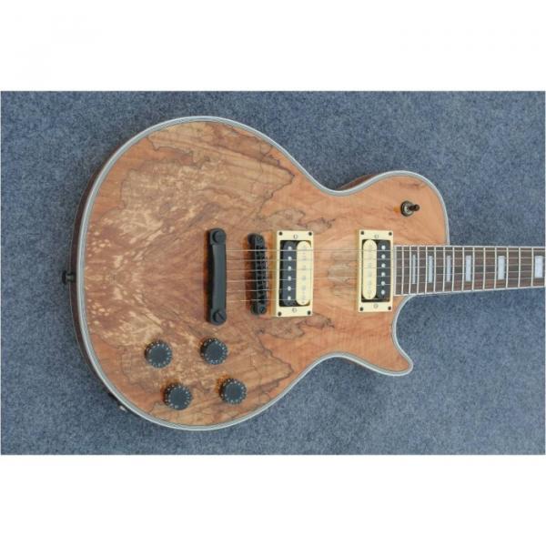 Custom Shop Natural Spalted Maple Dead Wood LP Electric Guitar #1 image