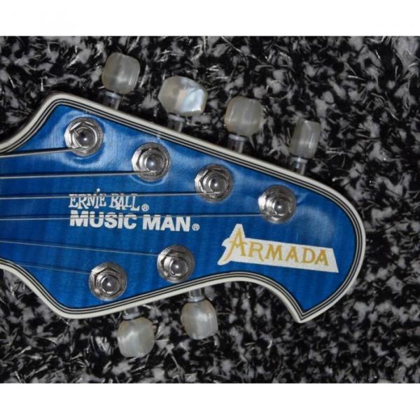 Custom Shop Music Man Blue Black Armada Ernie Ball Electric Guitar #3 image