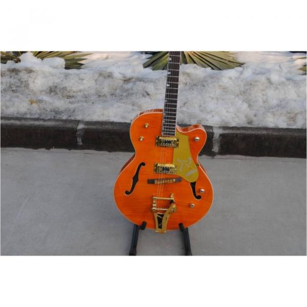 Custom Shop Nashville Gretsch Orange Falcon Electric Guitar #4 image