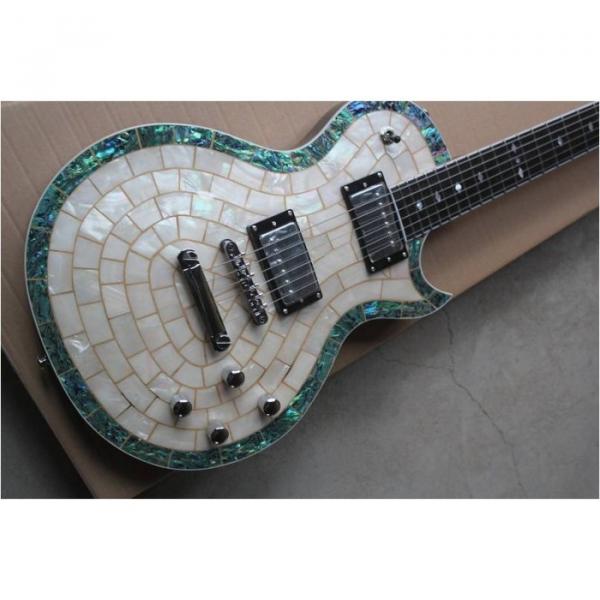 Custom Shop Mother of Pearl Inlay Abalone Electric Guitar MOP #1 image