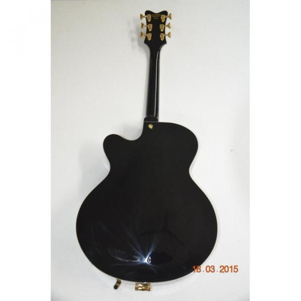 Custom Shop Nashville Falcon Black Electric Jazz Guitar #5 image