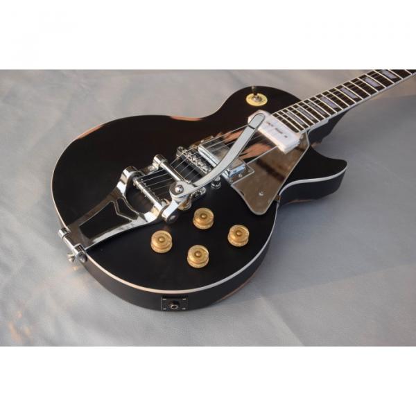 Custom Shop Matte Black Relic Electric Guitar Bigsby Tremolo #1 image