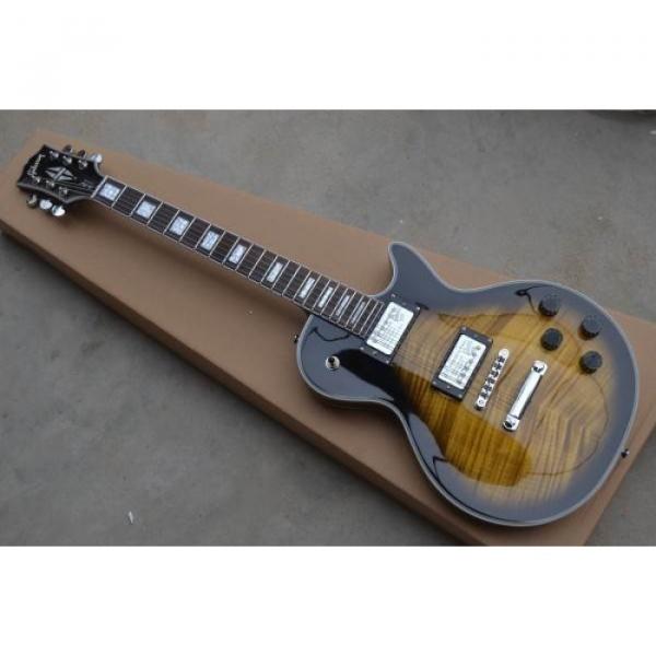 Custom Shop Maple Veneer Top Tobacco Color Electric Guitar #1 image