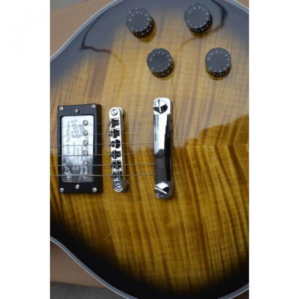 Custom Shop Maple Veneer Top Tobacco Color Electric Guitar #2 image