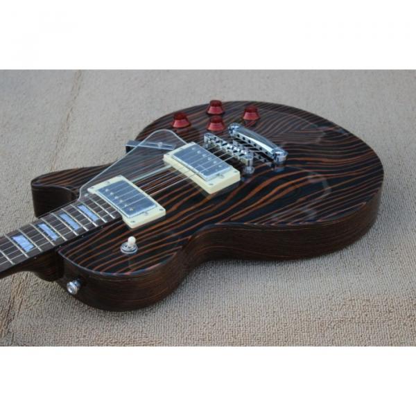 Custom Shop LP Zebra Wood Electric Guitar #3 image