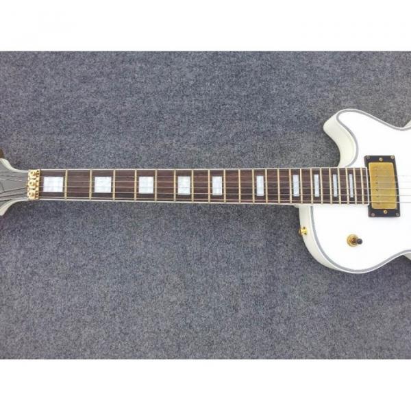 Custom Shop LP White Floyd Vibrato Electric Guitar #3 image