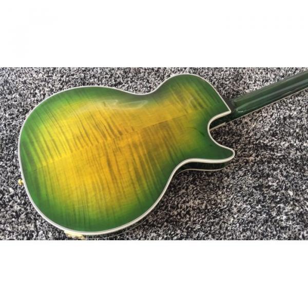 Custom Shop LP Supreme Yellow Green Burst Tiger Maple Top Electric Guitar #5 image