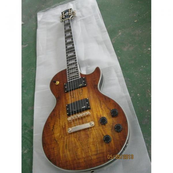 Custom Shop LP Spalted Maple American Dead Wood Electric Guitar #1 image