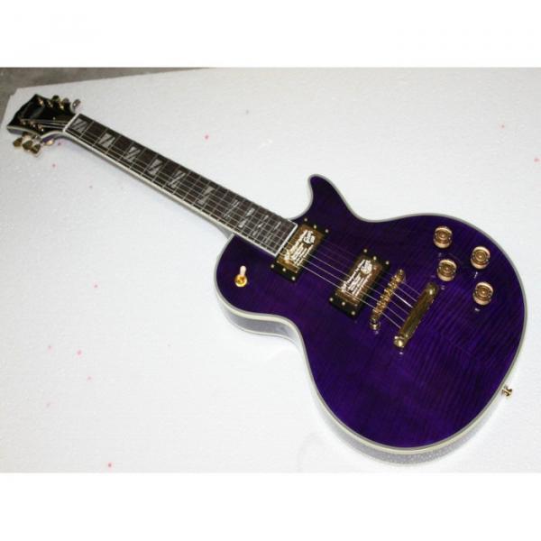 Custom Shop LP Supreme Purple Electric Guitar #4 image