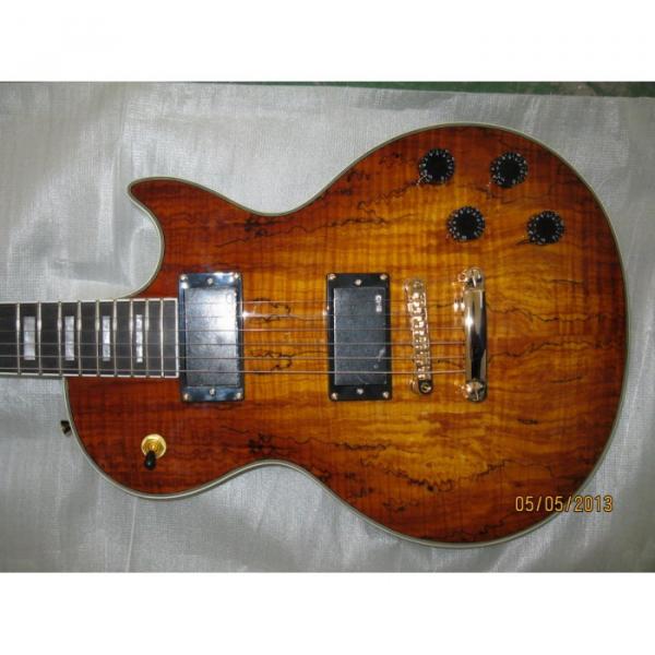 Custom Shop LP Spalted Maple American Dead Wood Electric Guitar #3 image