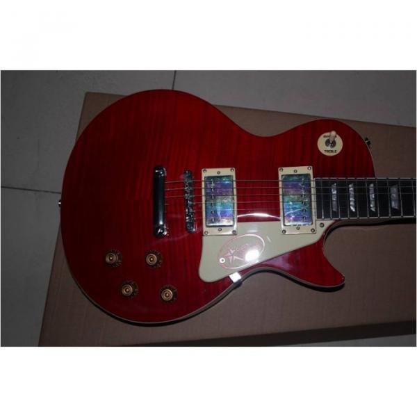 Custom Shop LP Slash Flame Maple Top Red Electric Guitar #1 image