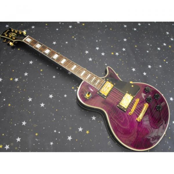 Custom Shop LP Purple Electric Guitar #1 image