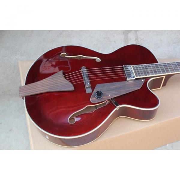 Custom Shop LP Red Wine Fhole Electric Guitar #3 image
