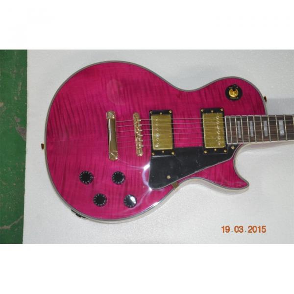 Custom Shop LP Pink Maple Top Standard Electric Guitar #1 image