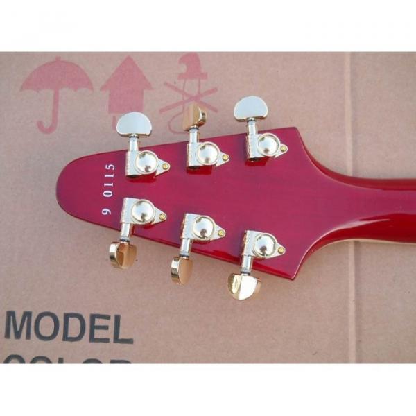 Custom shop LP Red Flying V Electric Guitar #2 image