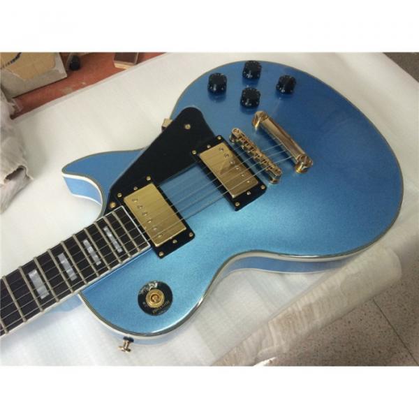 Custom Shop LP Pelham Blue 6 String Electric Guitar #4 image