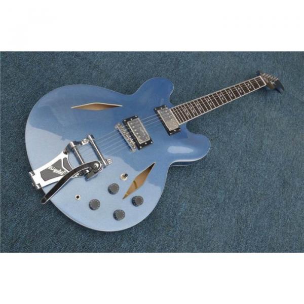 Custom Shop LP Dave Grohl Pelham Blue DG335 Electric Guitar Authorized Bigsby #1 image