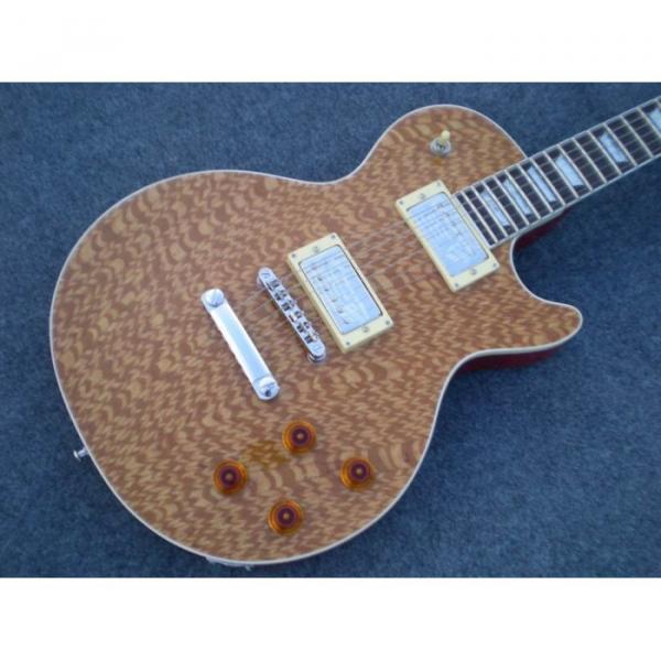 Custom Shop LP Natural Brown Maple Top Electric Guitar #1 image