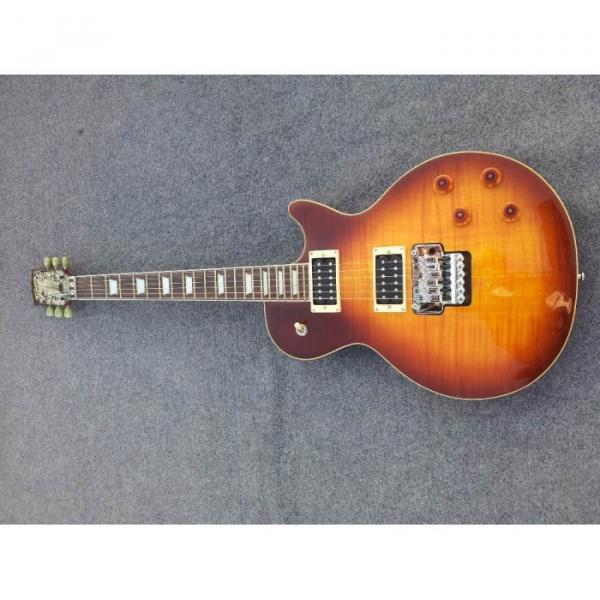 Custom Shop LP Floyd Vibrato Iced Tea Tiger Maple Top  Electric Guitar #3 image