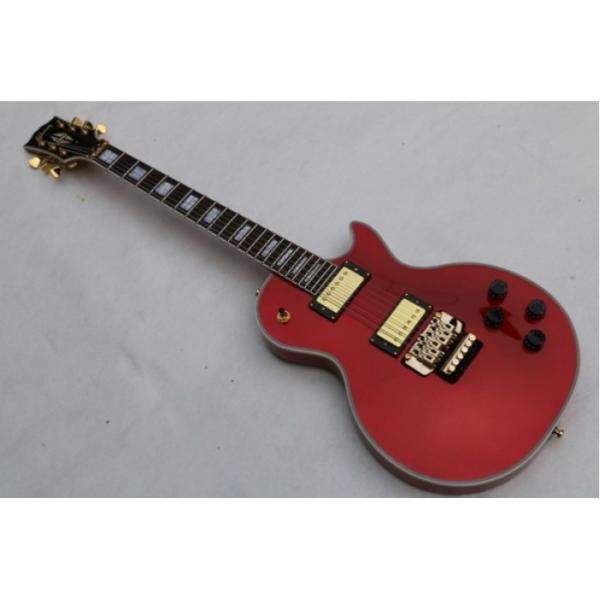 Custom Shop LP Metallic Red Floyd Rose Electric Guitar #3 image